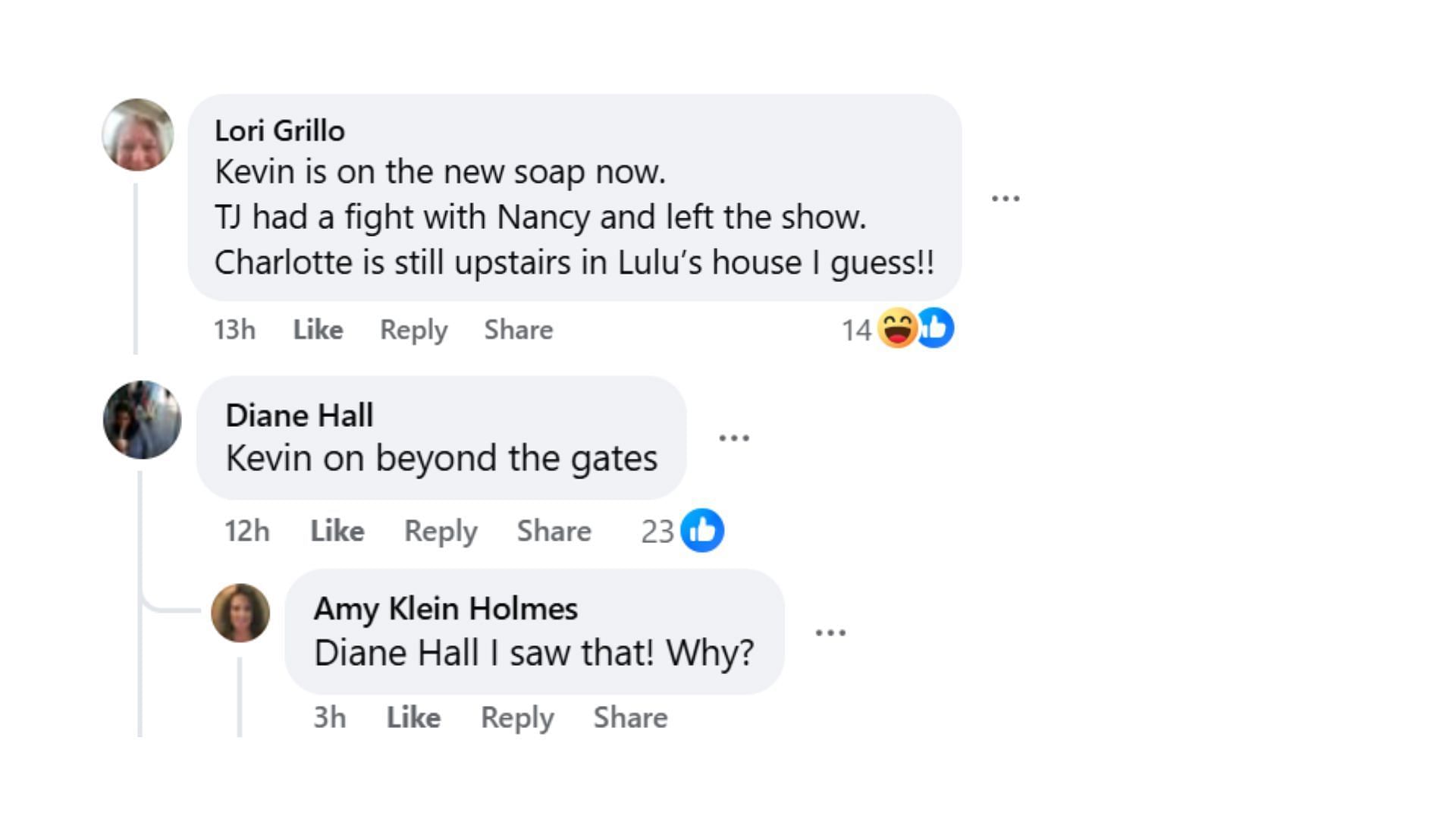 Comments by fans on the post (Image via Facebook/@Marcie Feinberg)